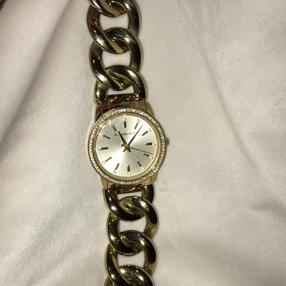Gold Michael Kors bracelet watch